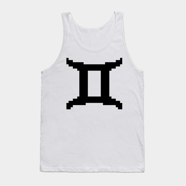 Gemini pixel Tank Top by ManicWax